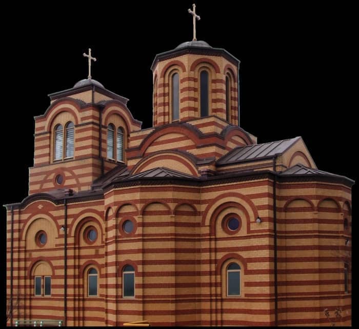 Exterior of St Sava Church, Greensborough